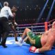 Tyson Fury had dropped by Francis Ngannou in round 3rd of the heavyweight clash in Riyadh on Saturday night.